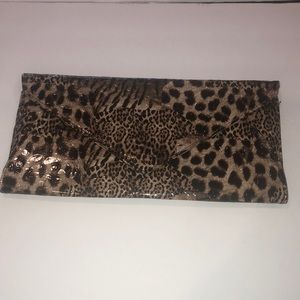 Women Leopard Envelope Clutch